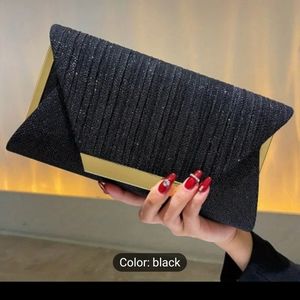 Glitter clutch purse